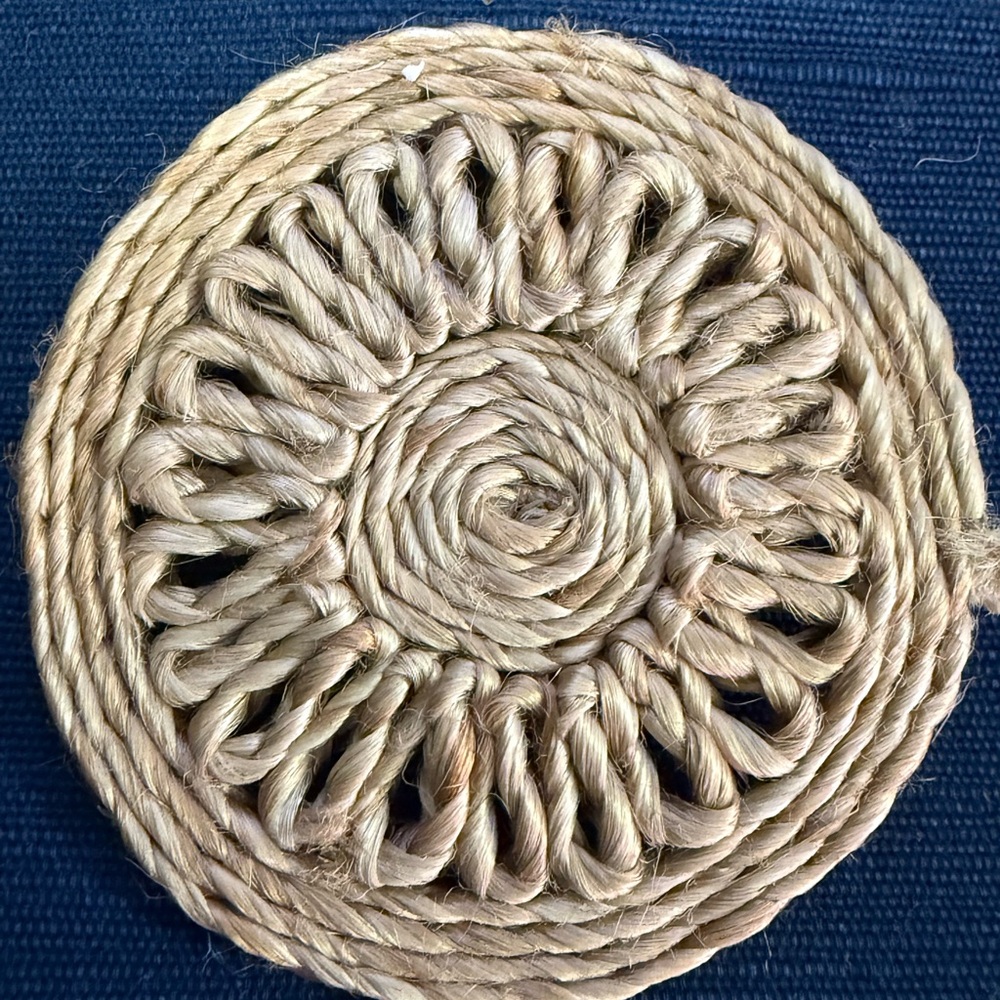 Jute Woven Natural Fiber Coaster